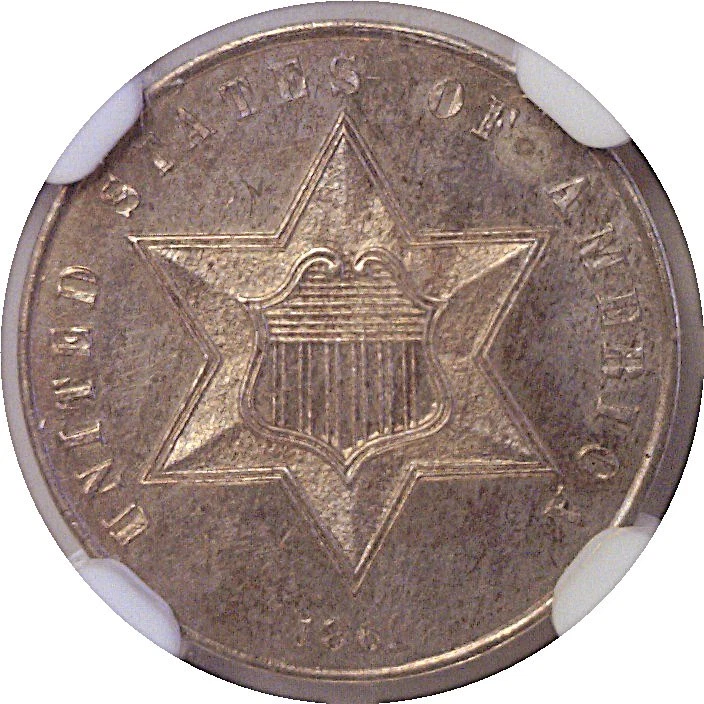 1861 Silver Three Cent  -  NGC PF-64 - Image 2 of 3