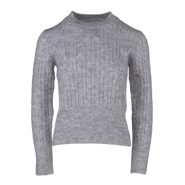 Sandro Strickpullover Grau Mohair Gr. 38 M Damen Pullover S2741H-image