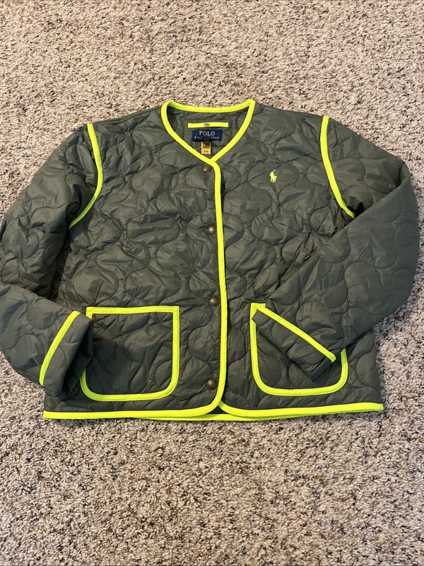 Girls Polo Ralph Lauren Quilted Jacket Size 12 To 14 New