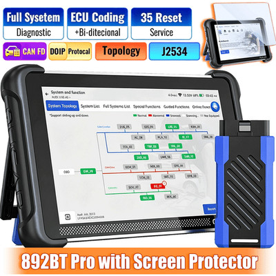 MUCAR Scanner 892BT PRO with 8inch Screen Protector