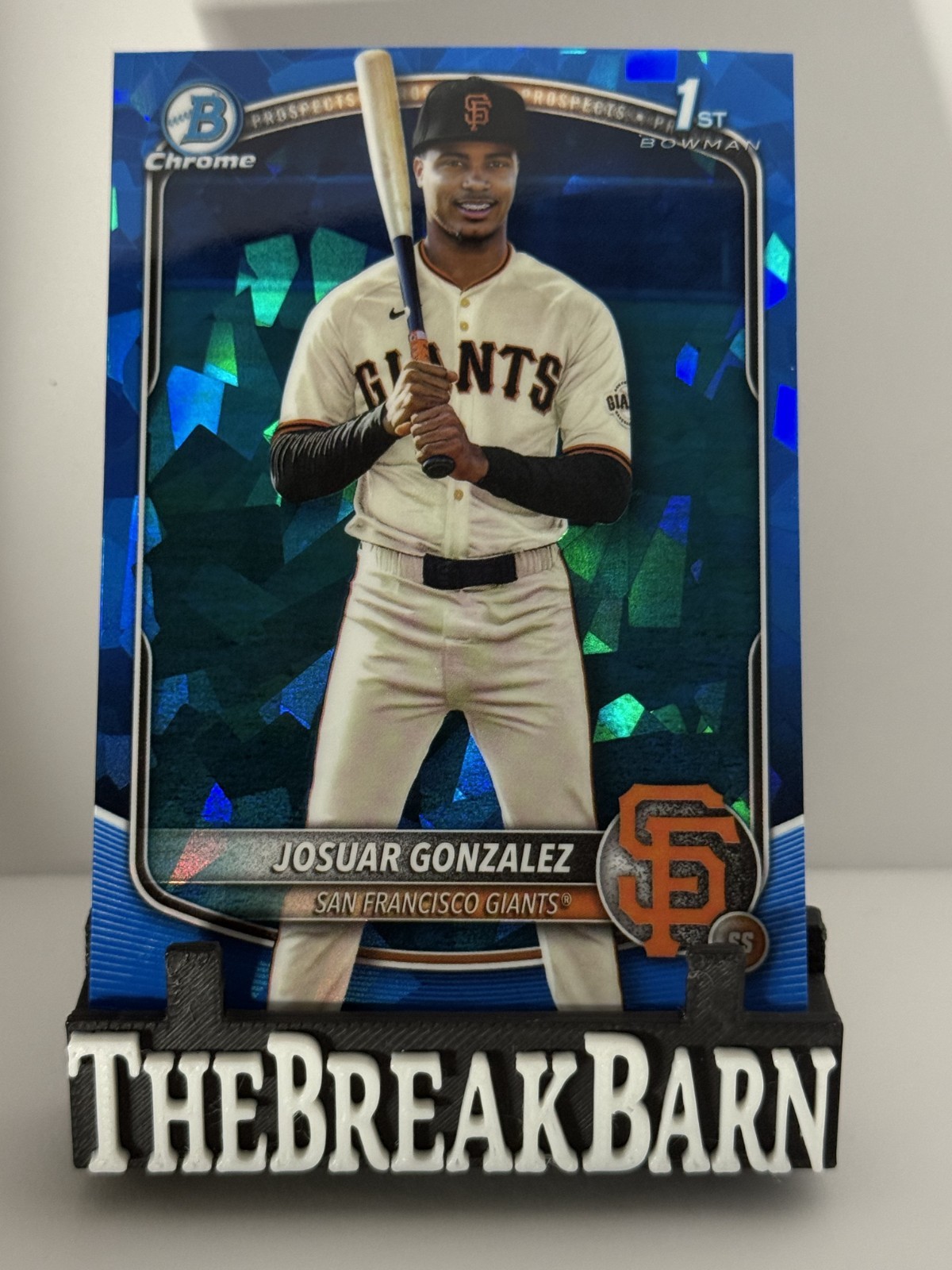 2025 Bowman Chrome SAPPHIRE 1ST JOSUAR GONZALEZ GIANTS!