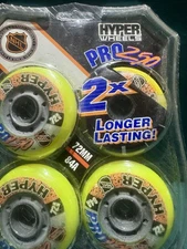 Hyper Wheels Power Edge Hockey Inline Skate Wheels 72mm 84-A  VINTAGE