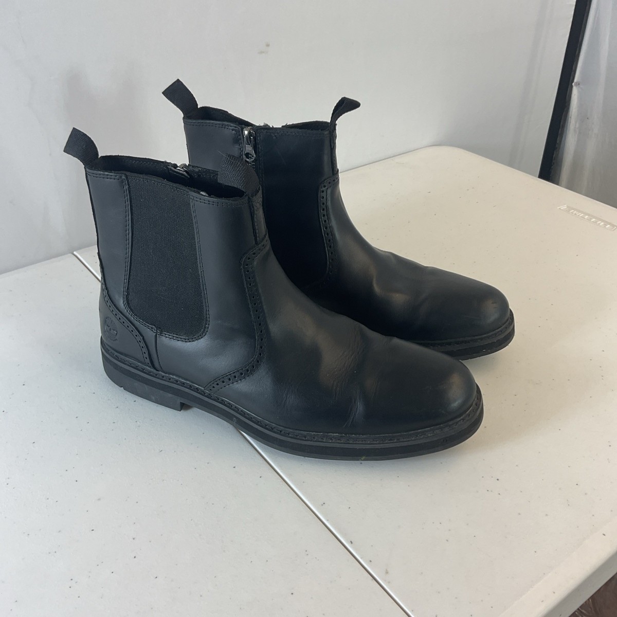Mens Timberland Squall Canyon Waterproof Chelsea Zip Boot Black