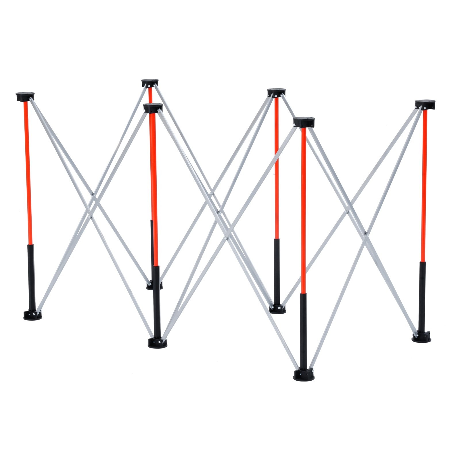 VEVOR Portable Folding Workstand,4.15x2.18 ft Collapsible Workbench,2500 lbs Wei