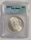 1880-O Morgan Silver Dollar ICG MS63
