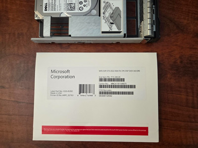 Microsoft Windows Server 2022 Standard 64-bit License & DVD 16 Core sealed