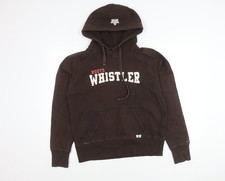 Womens UK Size L Ski Roots Brown Pullover Hoodie