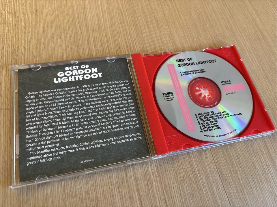 Gordon Lightfoot - Best Of * Raro Cura Sony 1991 Early Morning Rain, ecc OTTIMO - Imagen 4 de 4