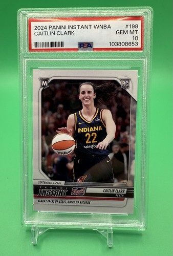 2024 PANINI INSTANT WNBA #198 CAITLIN CLARK - STACKS UP STATS - Foto 6