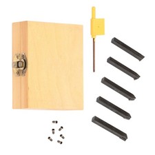 5Pack 1/4" Indexable Carbide C6 Insert Tool Bit and Holder Mini Lathe Set New