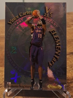 Fleer Showcase 2000-01 Elementary Vince Carter Raptors Rare Insert  1:48 Packs