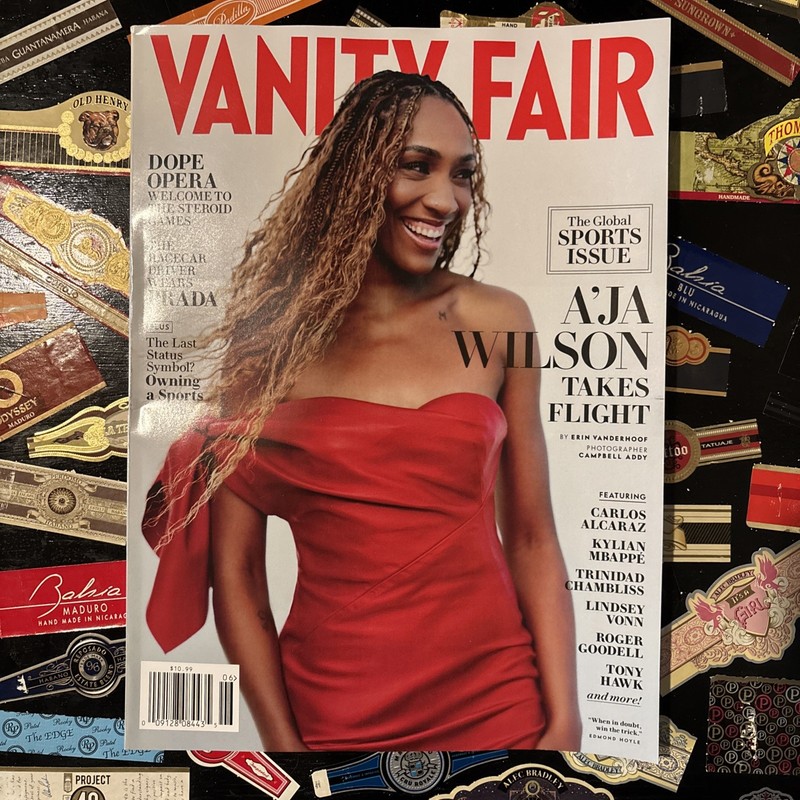 Vanity Fair Sports 2026 A'Ja Wilson Carlos Alcaraz Kylian Mbappe Roger Goodell