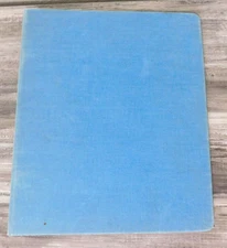 Vintage Nifty Blue Denim Cloth 2 Ring Binder 1960s