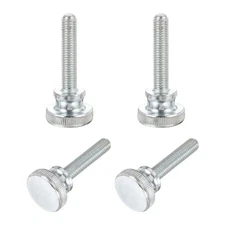 M10 x 50mm 4Pcs Knurled Thumb Screws with Shoulder Grip Knobs for TV Monitor