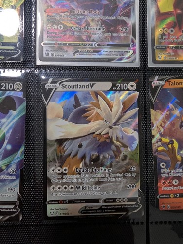 Stoutland V 117/163 Holo Battle Styles English Pokémon TCG Card 2021