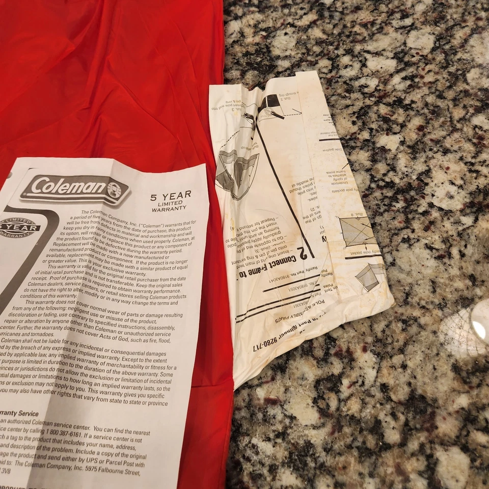 Tienda Coleman Sundome 2006 Marlboro Adventure Team 7' x 7' nueva en bolsa Foto 3 de 4