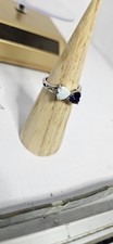 925 Sterling Silver Opal & Purple Amethyst Ring | Size ~6.5 | 1.95g
