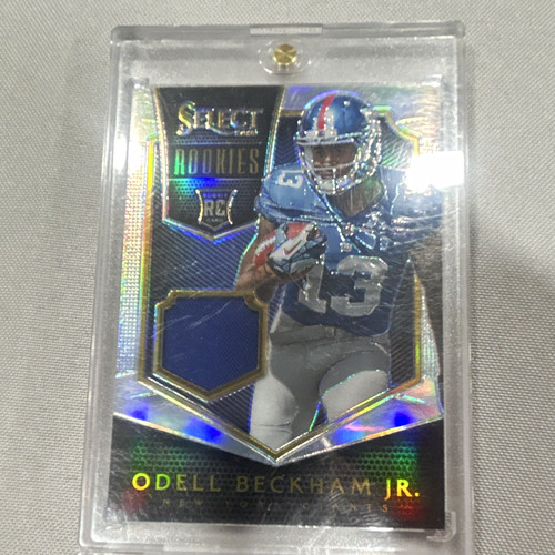 Panini 2014 Select Odell Beckham Jr New York Giants Silver Prizm RC MEM /299