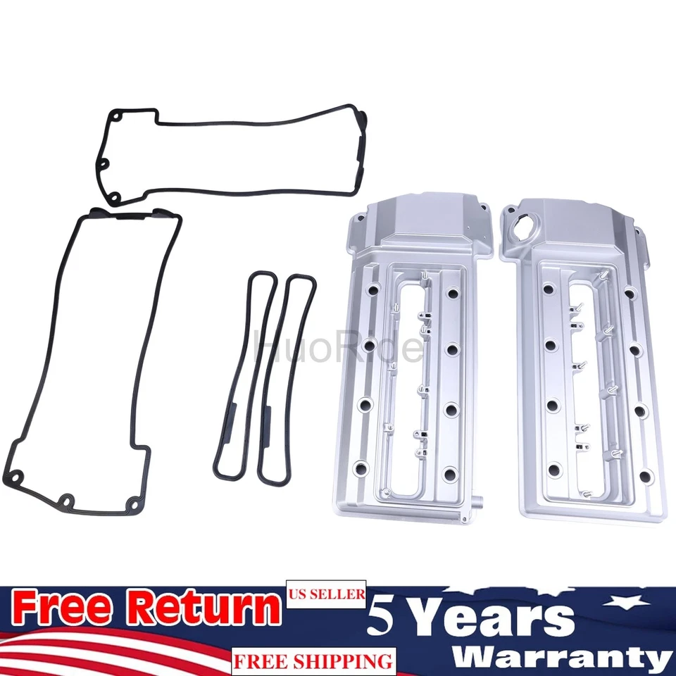 Left & Right Engine Valve Cover for BMW 540i E39 740i 740iL1998-2001 E38 X5 Z8 Foto 3 de 4