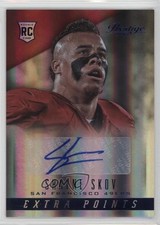 2014 Panini Prestige Rookie Extra Points Blue Signatures Shayne Skov Auto 2r5