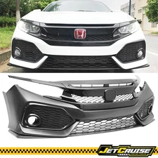 Fits 16-20 Honda Civic Si OE Style Front Bumper Conversion & Type R Style Grille