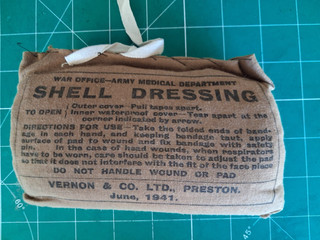 WW2 Unissued War Office Army Medical Department Shell Dressing June 1941