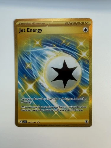 Pokemon Scarlet & Violet Surging Sparks Jet Energy 252/191 Gold Rare Foil Holo