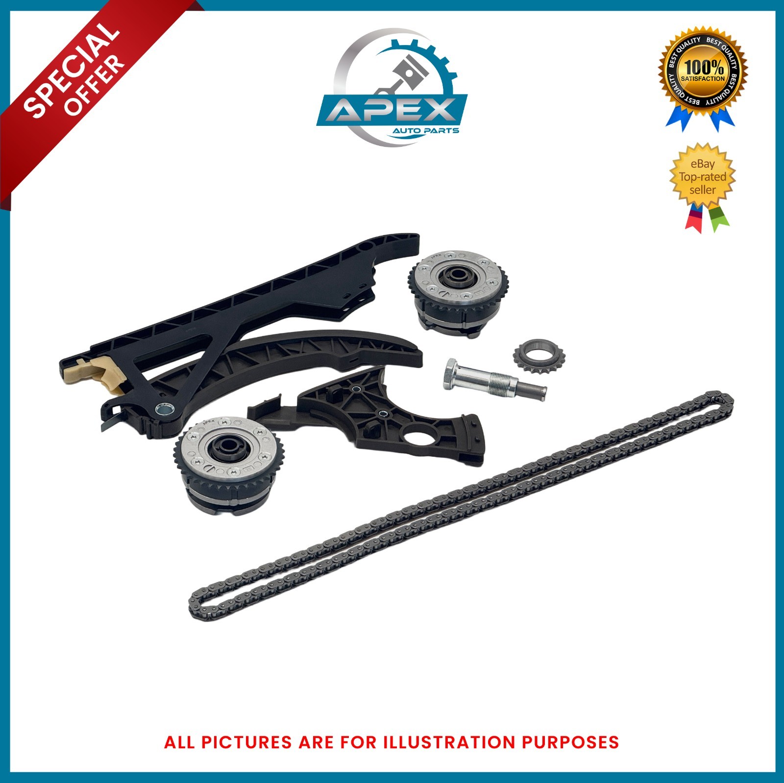 TIMING CHAIN KIT VVT FITS FOR BMW 1.6 2.0 N43 B16 AA N43 B20 A PETROL