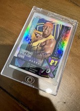 2021 HULK HOGAN AUTO WWE Topps Chrome Slam Attax Refractor #137