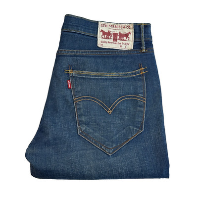 Levi's 512 Herren Jeans W32 L29 Blau Stretch Denim Vintage Slim Straight Vintage