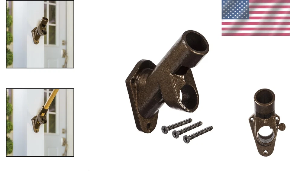 Всепогодный бронзовый кронштейн для флага с регулируемыми углами - оборудование в комплекте - Изображение 2 из 4