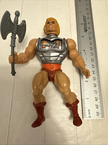 VTG 1983 Battle Armor HE-MAN Masters Of The Universe 5.5” Action Fig Soft Head