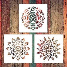 3 Pcs Extra Large Pattern Mandala Stencils Reusable Mandala Dot Classic Style