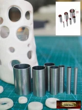 M00645 MOREZMORE 7 Hole Cutters 3 - 16mm Stainless Steel Metal Clay Pottery Tool