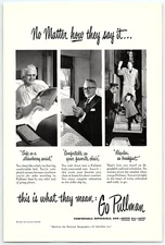 1940s THE PULLMAN COMPANY RAILROAD GO PULLMAN  PRINT ADVERTISEMENT Z4267