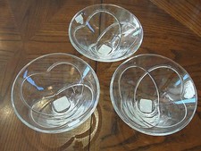 WATERFORD ROMANCE 3 HEART BOWLS 3 1/8" BY 6 1/4"