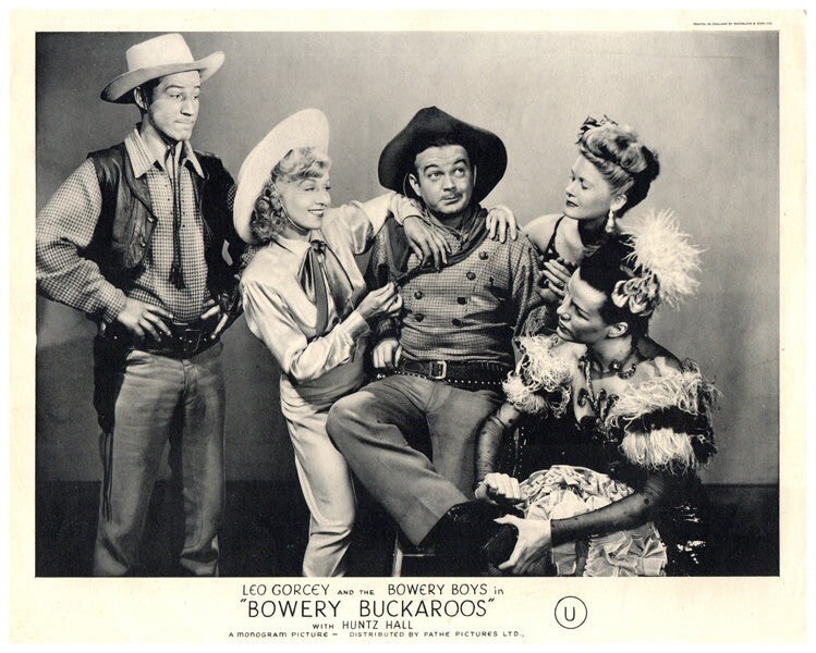 Bowery Buckaroos Original Lobby Card Leo Gorcey Bobby Jordan Saloon ...