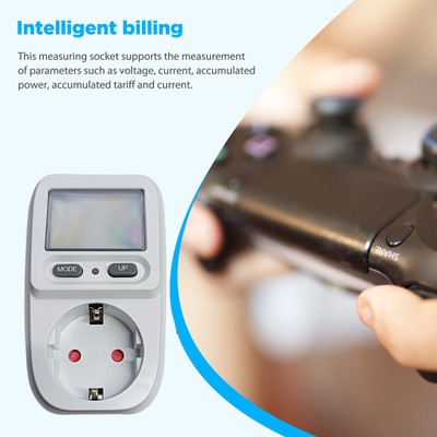 1/2pcs Billing Socket Digital Display Electricity Biller for Home Appliances