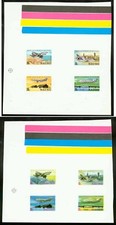Nauru 1980 Air Nauru set COMPOSITE MASTER PROOF SHEETS