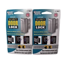Prime-Line Products U 10827 Door Blocker Entry Door Stop, Satin Nickel Pack Of 2