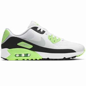 Nike Air Max 90 G Spikeless Golf Shoes CU9978 100 White Flash Lime US Men  Size 8 | eBay