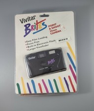 Vintage 1997' Vivitar Brites Point Shoot 35mm Camera Focus Free New Sealed
