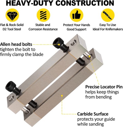 Hardened File Guide with Carbide Surface For Knife Making Tool Knife Makers - Afbeelding 7 van 13