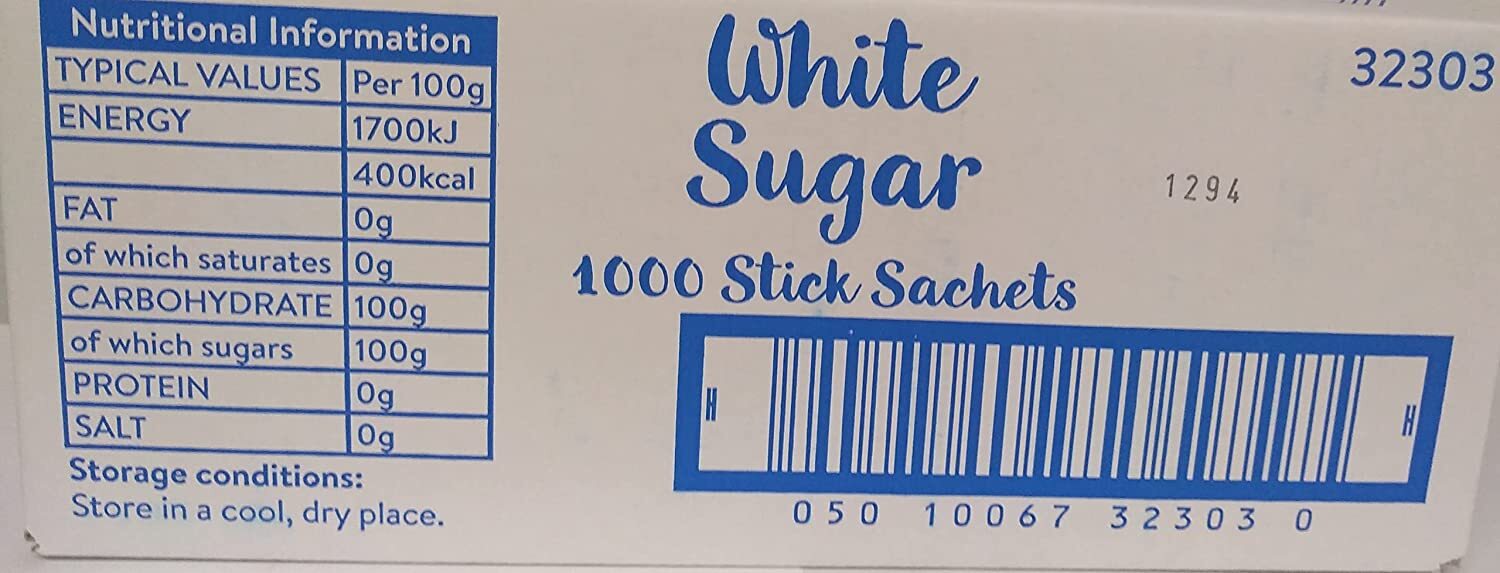 Silver spoon white sugar sticks sachets 1/20/50/100/200/200/400/500