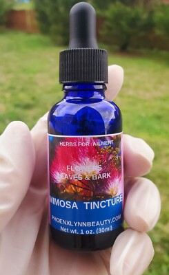  Mimosa Tincture Flower, Bark, Leaves Silk Tree, Alcohol Free Calming1oz.(30ml) 