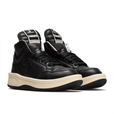 NIB CONVERSE X Rick Owens DRKSHDW TURBOWPN Black/Cloud Cream