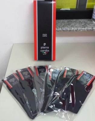 6 PAIA CALZA UOMO LUNGO PIERRE CARDIN ART.4080 IN COTONE FILO DI SCOZIA RASATO