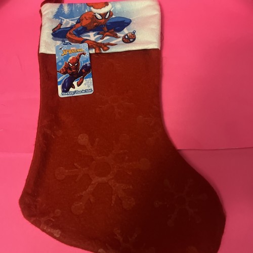 New 17" Holiday Christmas Stocking Christmas Stocking Spiderman - Picture 8 of 21