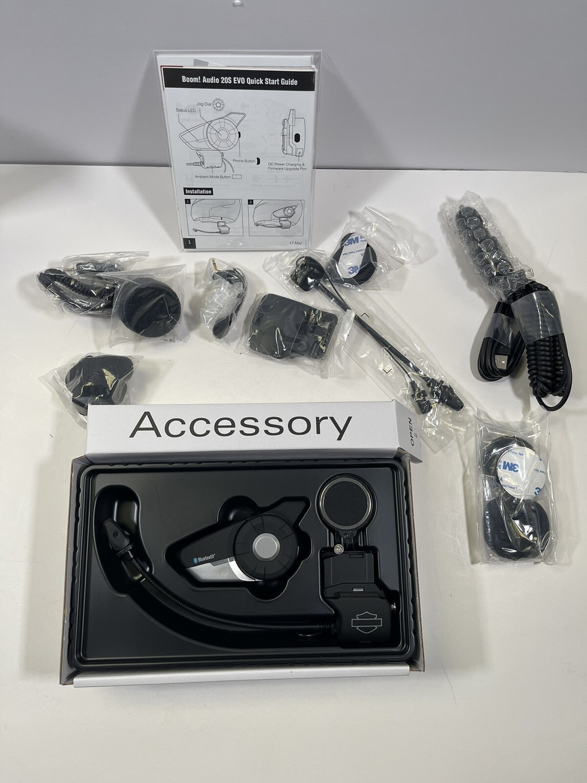 Harley Davidson Boom Audio 20S Bluetooth Helmet Headset 76000736A eBay