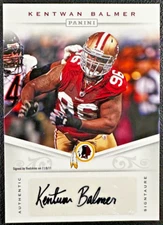 KENTWAN BALMER 2012 Panini Autographs (SP Rare Unreleased?) #51